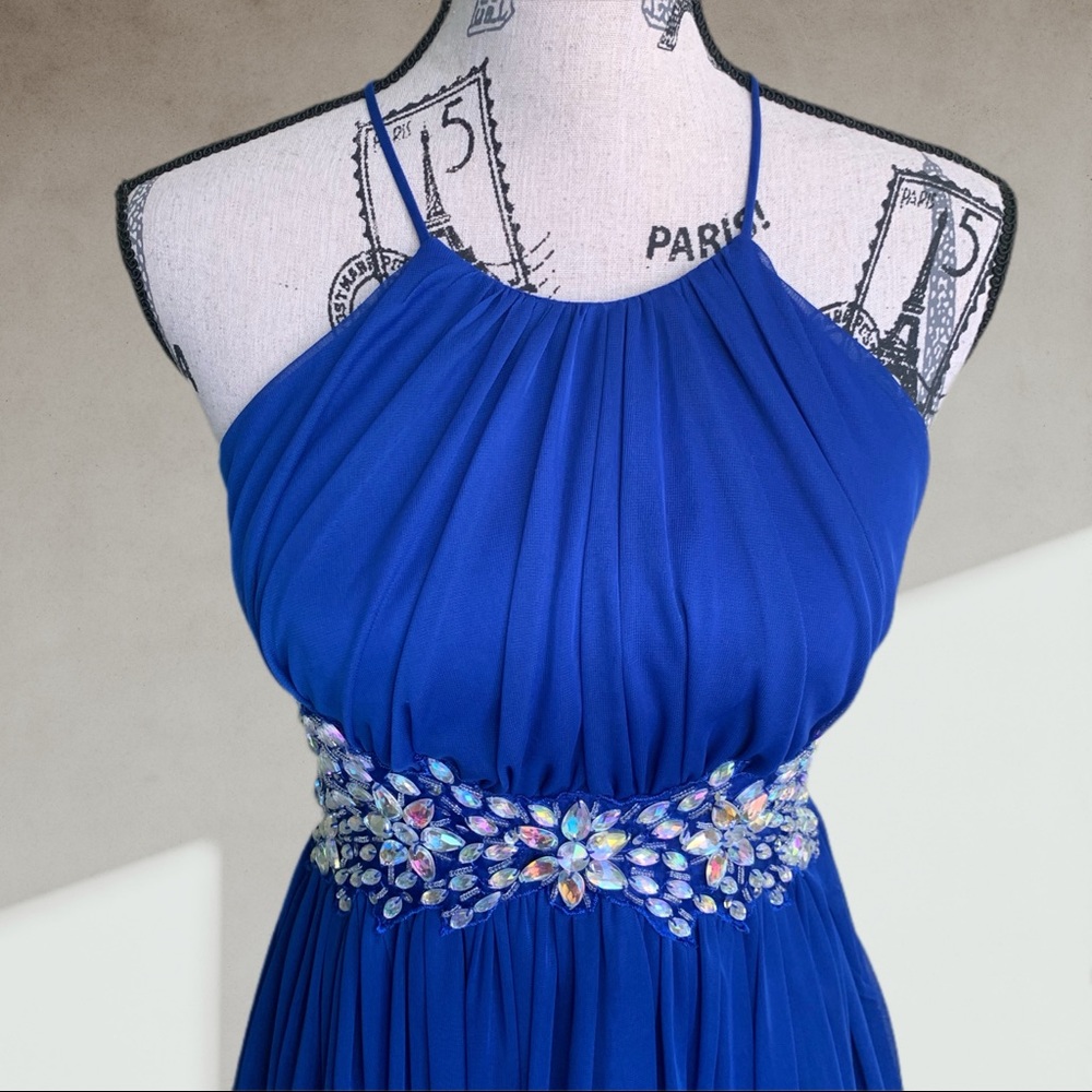 Royal blue party dress XS